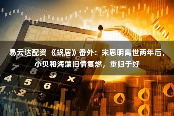 易云达配资 《蜗居》番外：宋思明离世两年后，小贝和海藻旧情复燃，重归于好