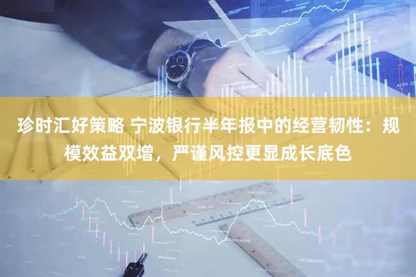 珍时汇好策略 宁波银行半年报中的经营韧性：规模效益双增，严谨风控更显成长底色