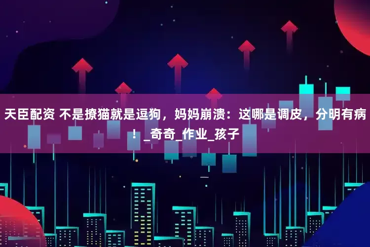 天臣配资 不是撩猫就是逗狗，妈妈崩溃：这哪是调皮，分明有病！_奇奇_作业_孩子